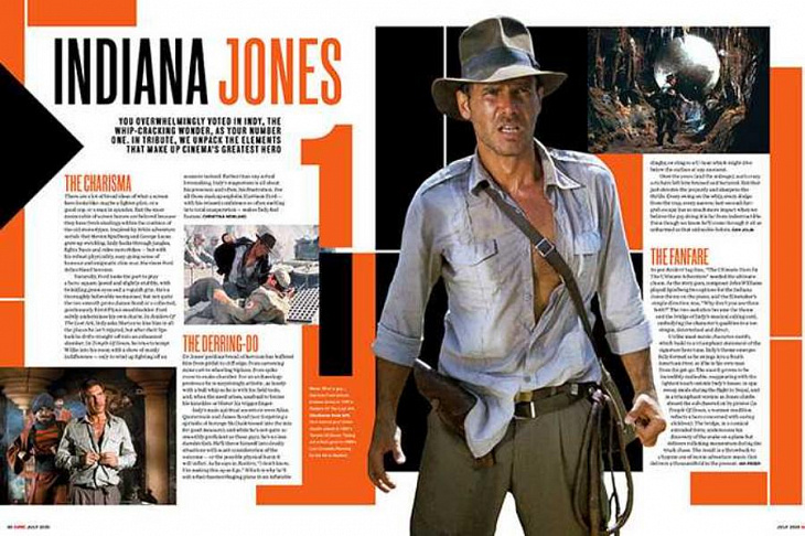 Индиана Джонс признан величайшим героем в истории кино