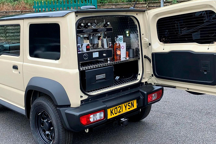Suzuki Jimny превратили в мобильную кофемашину. Фото