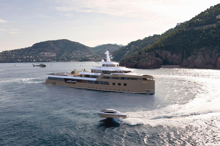 Миллиардер на плаву: яхту-ледокол Олега Тинькова спустили на воду