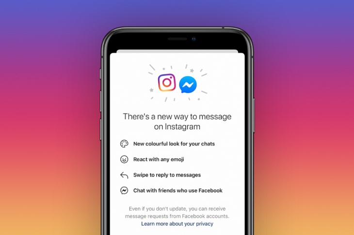 Facebook объединил Direct Instagram и приложение Messenger