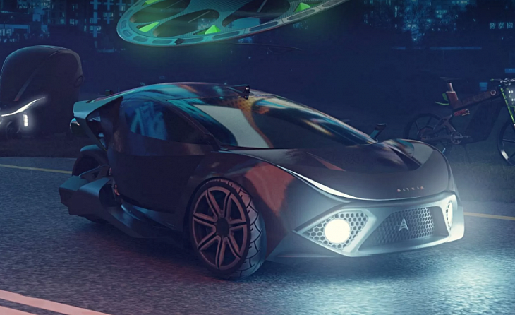 Daymak: сверхбыстрый трёхколёсный электромобиль и летающая тарелка из Канады