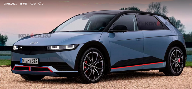 У кросс-хэтчбека Ioniq 5 появится «заряженная» версия: первое изображение