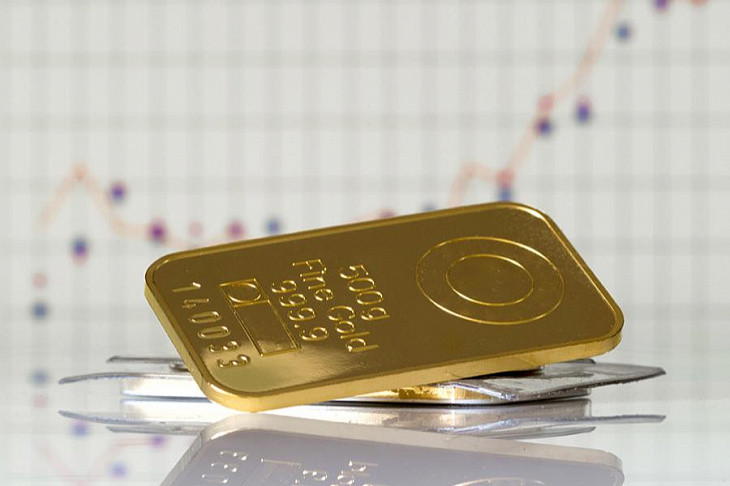 Золото продолжило рост на фоне спада доллара и доходности бондов США 