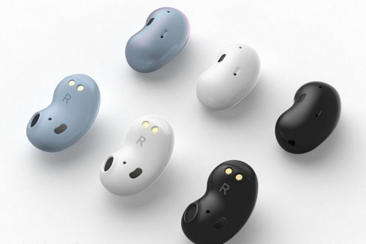 Samsung выпустит новые беспроводные наушники Galaxy Buds в форме бобов
